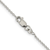 Sterling Silver 1MM Cable Chain 24"